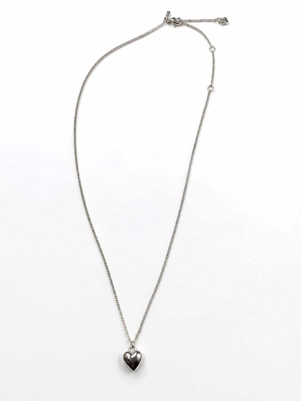 PILGRIM Aphrodite Heart Pendant Necklace in Silver